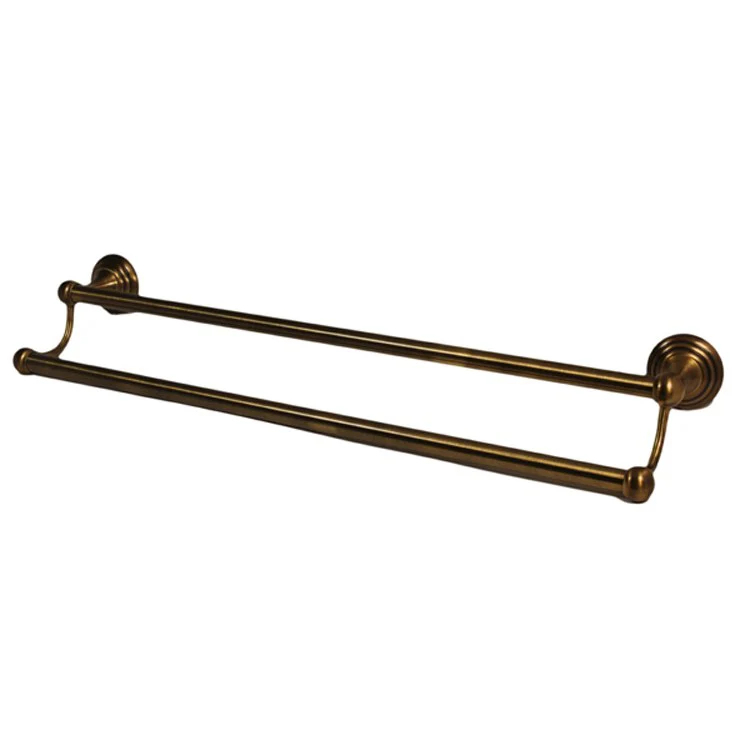 Towel Bar Embassy Bath 24 Inch Double Satin Nickel Brass 5-13/16 Inch - Frankwebs