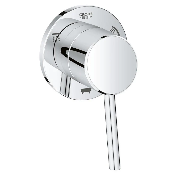Concetto Three-Way Diverter Trim with Lever Handle - Frankwebs