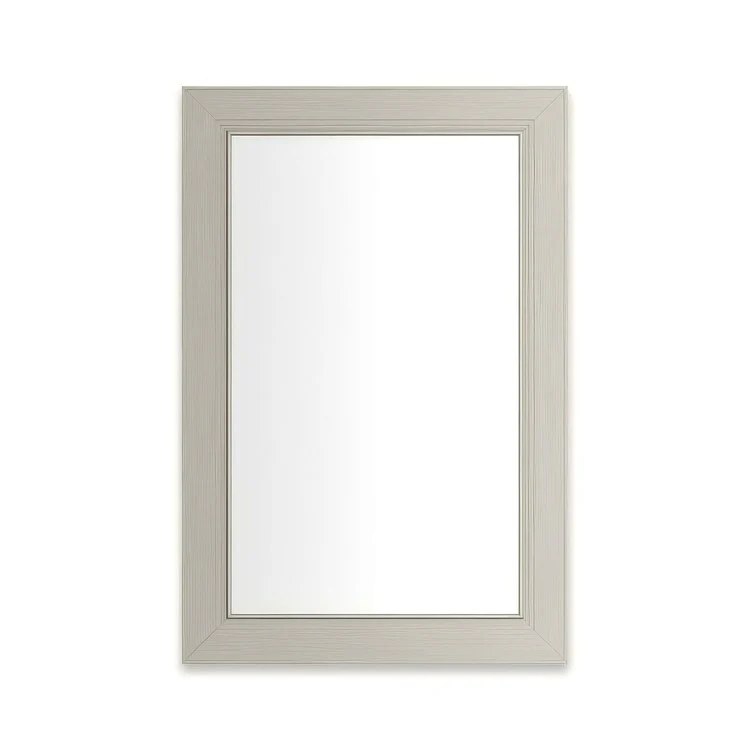 Medicine Cabinet Main Line 20 x 30 Inch 1 Doors Framed Mirror Nickel Flat Top Merion Frame Slow Close Hinges Sliding Magnification Mirror Magnetic Strip Interior Lighting USB Charging ports Electrical Outlets Phone Holder 4 Inch - Frankwebs