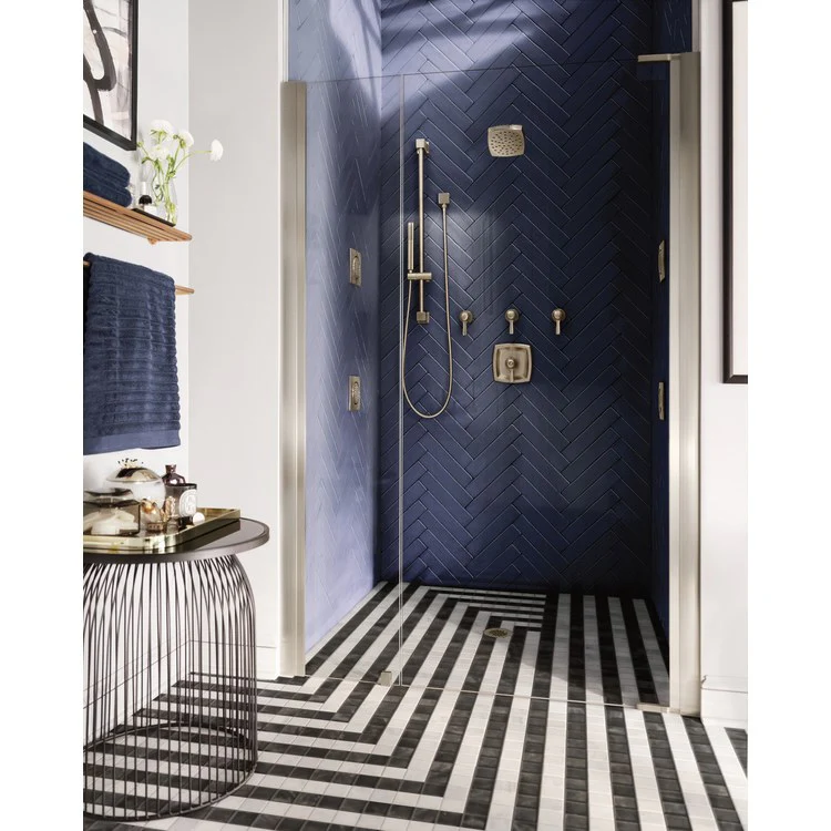 Thermostatic Trim Voss Thermostatic 1 Lever Brushed Nickel ADA for S3371 Valve - Frankwebs