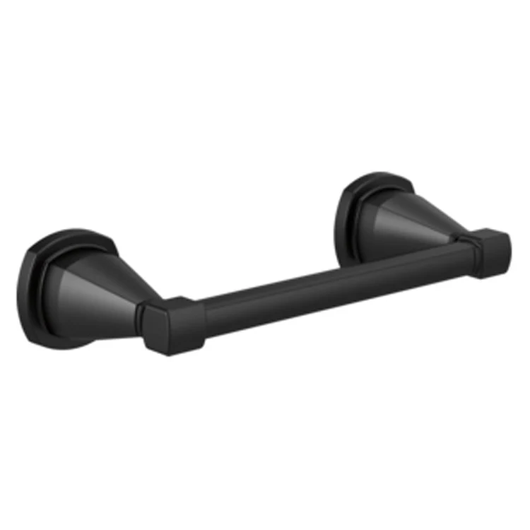 Toilet Paper Holder Stryke Pivoting Arm Matte Black Metal 7-5/8 Inch 3-3/8 Inch Wall Mount - Frankwebs