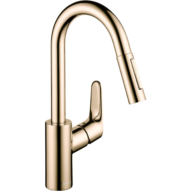 Focus Single-Hole Pull Down Bar/Prep Faucet with Dual Spray - Frankwebs
