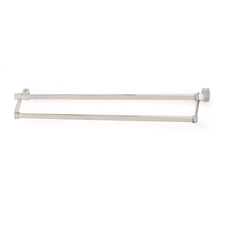 Towel Bar Cube Bath 31 Inch Double Polished Brass 4-1/2 Inch - Frankwebs
