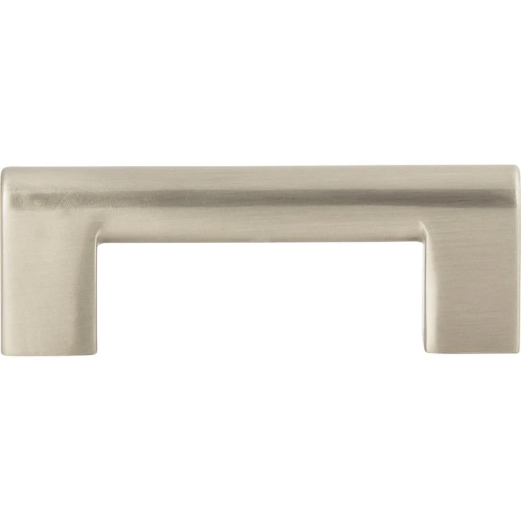 Drawer Pull Atlas Round Rail Brushed Nickel Zinc Alloy 3 Inch 3-3/4 x 1/2 Inch - Frankwebs
