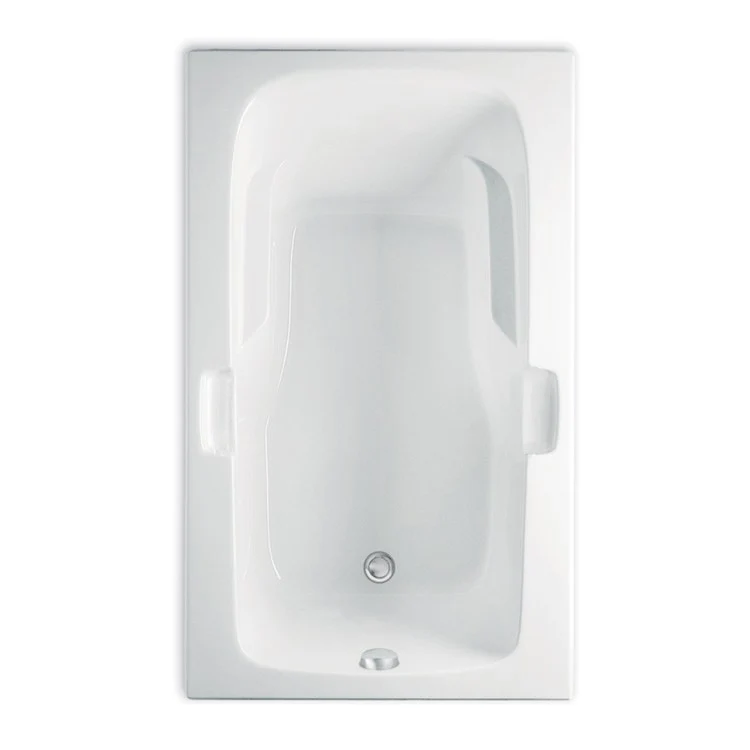 Soaking Tub Left Drain White Rectangle 80 Gallons 72 x 36 x 21-3/4 Inch - Frankwebs