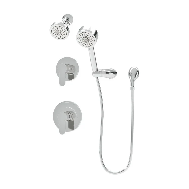 Shower Trim Identity 2 Lever Matte Black WaterSense ADA 2.0 Gallons per Minute Round Single Function for 261 Series Temptrol Valve and 2DIVBODYSRT Diverter - Frankwebs