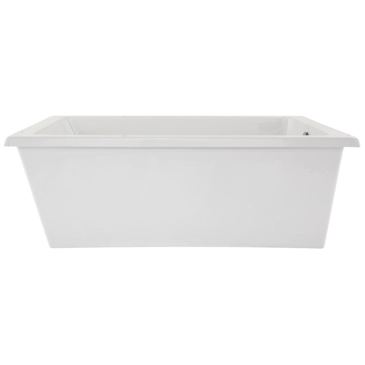 Air Tub Designer Collection Lexie Freestanding Biscuit Rectangle Acrylic 66 x 36 x 23-1/2 Inch - Frankwebs