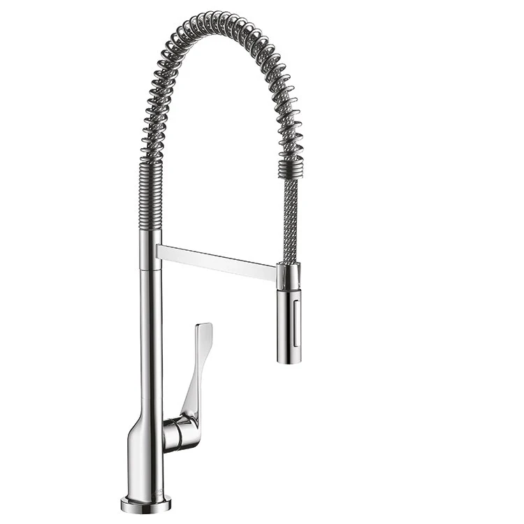 AXOR Citterio Kitchen Faucet with Pull-Out Spring Spout and Locking Spray Diverter - Frankwebs