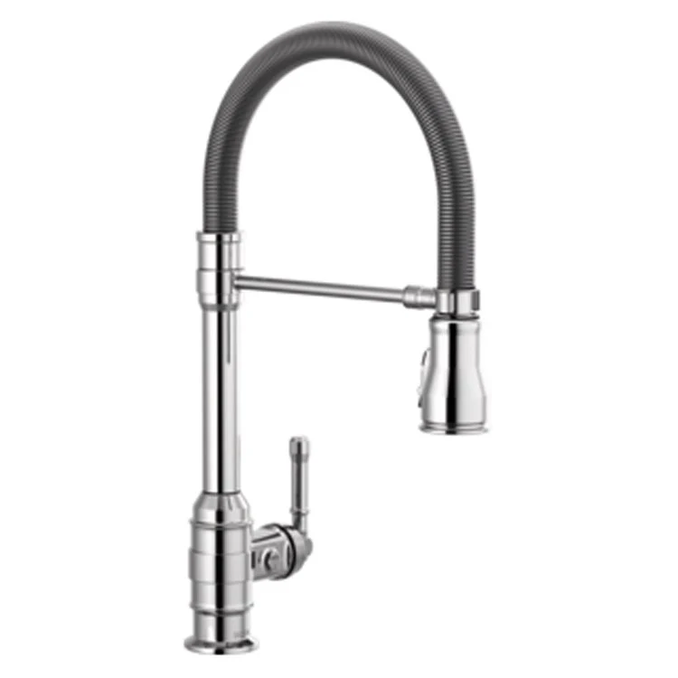 Kitchen Faucet Broderick with Spring Spout 1 Lever ADA Arctic Stainless 1.8 Gallons per Minute - Frankwebs