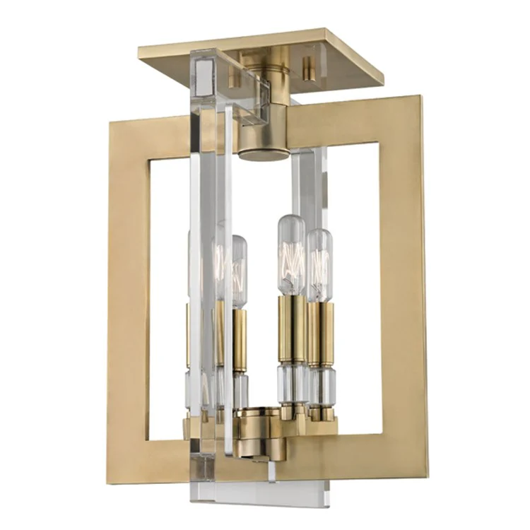 Wellington Four-Light Flush Mount Ceiling Fixture - Frankwebs