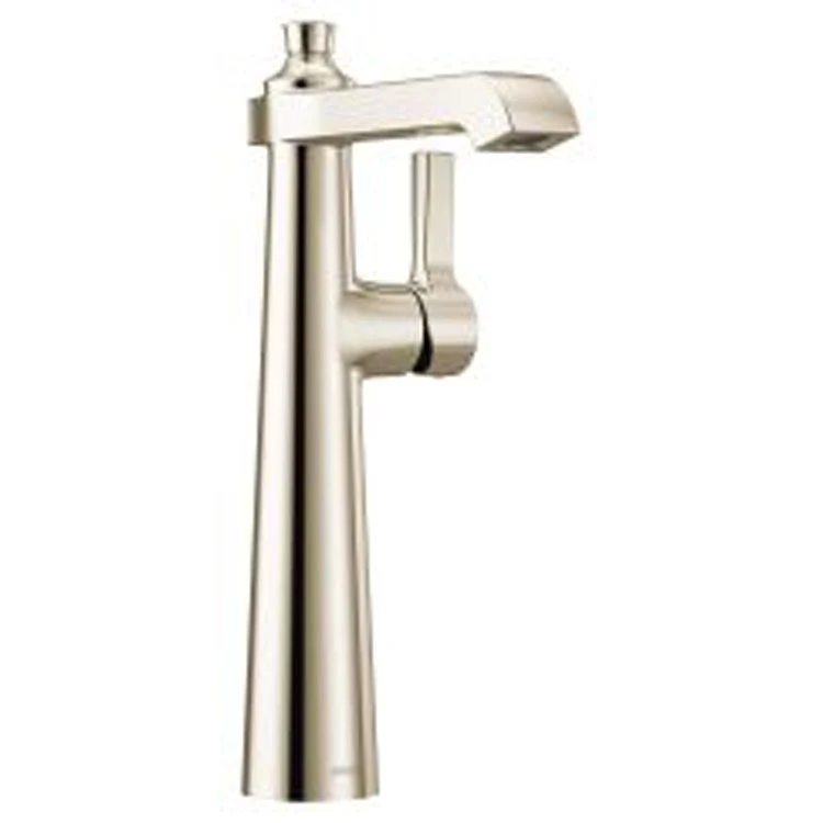 Vessel Faucet Flara Lavatory 1 Lever ADA Polished Nickel 1.2 Gallons per Minute High Arc Less Drain - Frankwebs