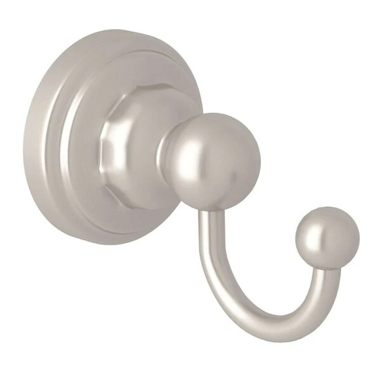Robe Hook Edwardian Single Polished Nickel 2 Inch 2-3/4 Inch Wall Mount Brass - Frankwebs