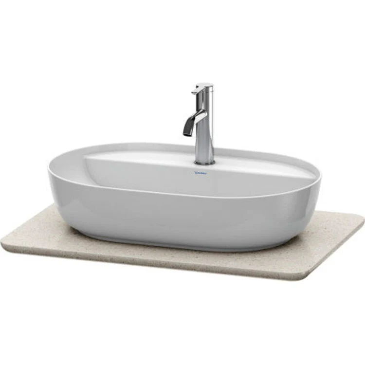 Lavatory Console Luv Quartz Stone Sand Structure Single Basin 27-1/8 x 18-3/4 Inch - Frankwebs