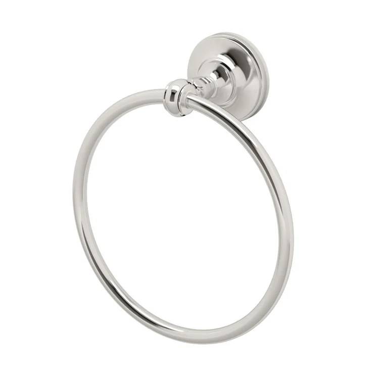 Towel Ring Tavern 6.5 Inch Round Satin Nickel Metal Wall Mount - Frankwebs