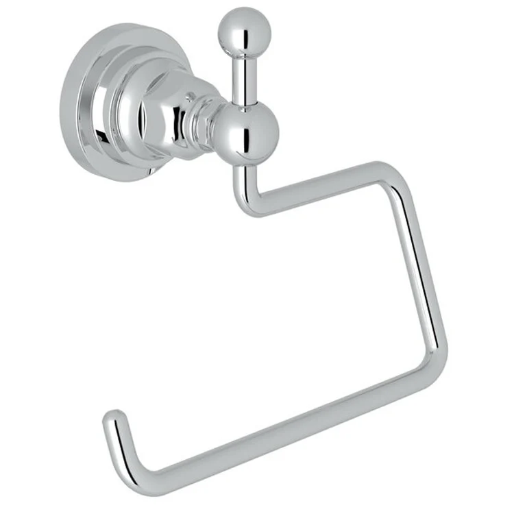 Toilet Paper Holder San Giovanni Open Satin Nickel Brass 3-9/16 Inch Wall Mount - Frankwebs