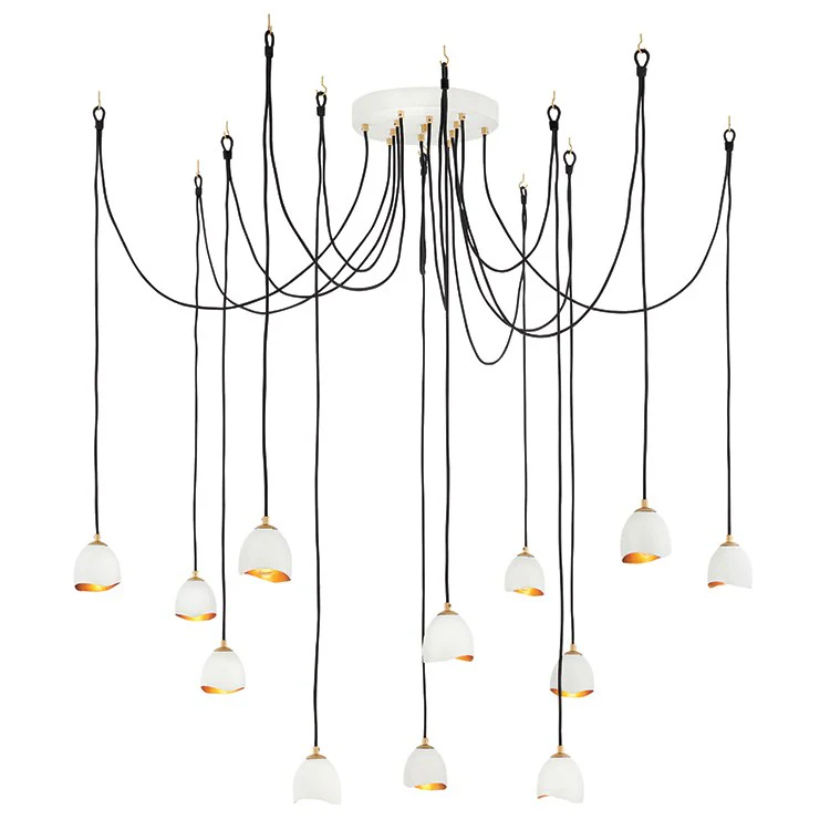 Nula Twelve-Light Adjustable Foyer Chandelier - Frankwebs