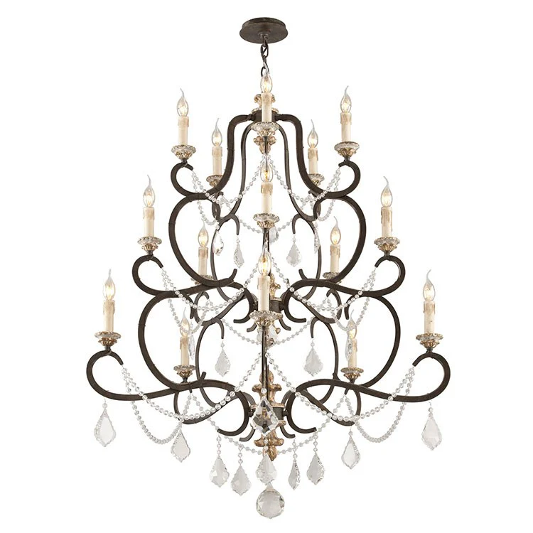 Bordeaux Fifteen-Light Large Chandelier - Frankwebs