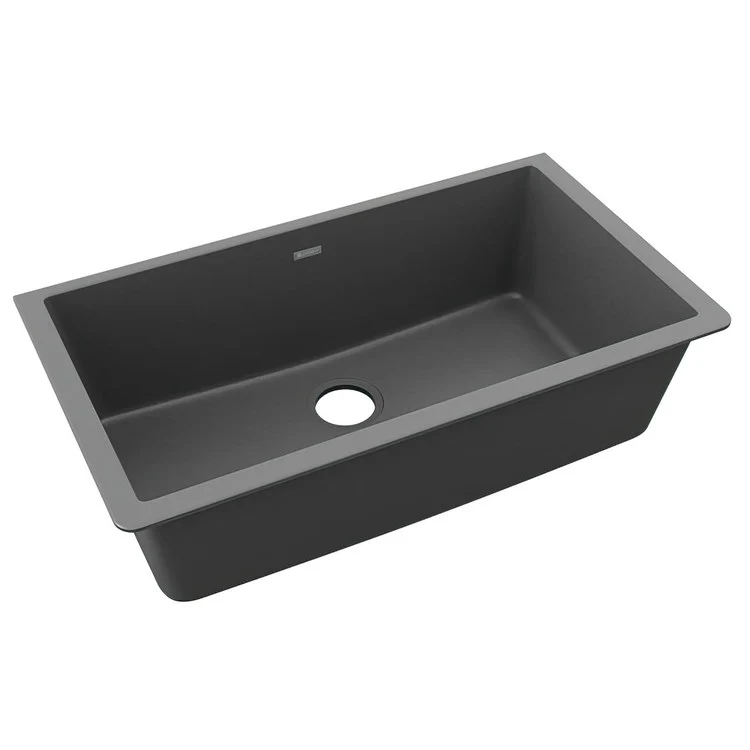 Kitchen Sink Quartz Classic 33 x 18.5 Inch Single Bowl White Undermount - Frankwebs