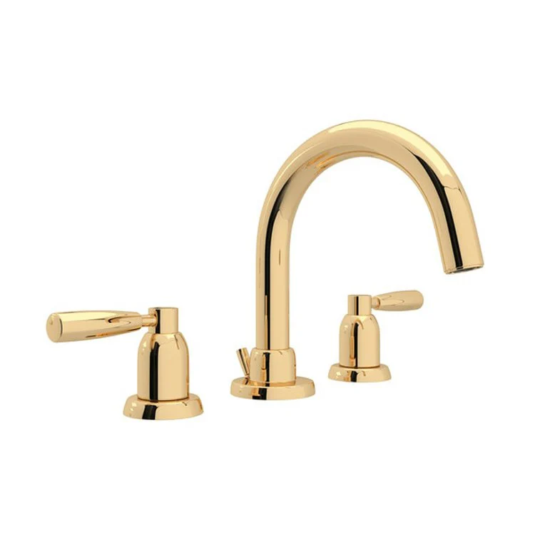 Lavatory Faucet Holborn 2 Lever Satin Nickel 1.2 Gallons per Minute Limited Rotation C-Spout - Frankwebs