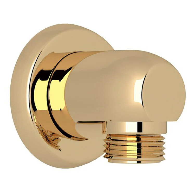 Handshower Elbow Holborn Wall Outlet 2 Inch Brass English Gold 1/2IN Inlet 1/2IN Outlet - Frankwebs