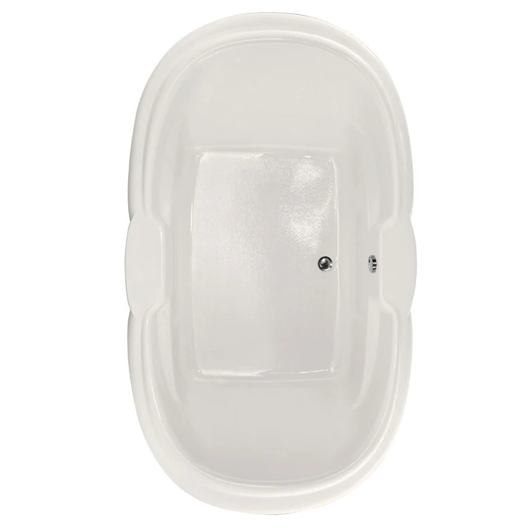Air Tub Designer Collection Yvette Drop-In Bone Oval 8 Jet Acrylic 72 x 41-3/4 x 23 Inch - Frankwebs
