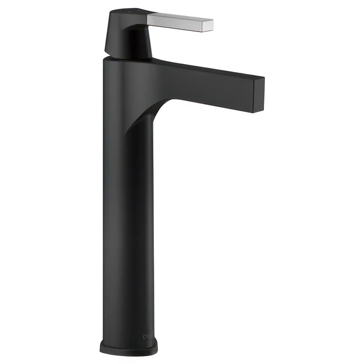 Vessel Faucet Zura Deck Mount 1 Lever WaterSense ADA Matte Black/Champagne Bronze - Frankwebs