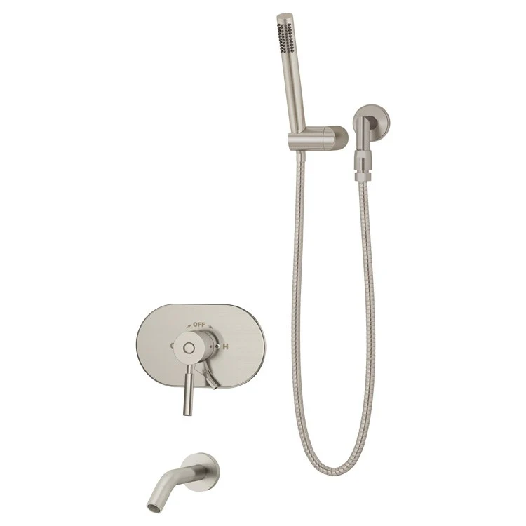Tub Trim Sereno Oval with Handshower 1 Lever Polished Chrome ADA 1.5GPM - Frankwebs