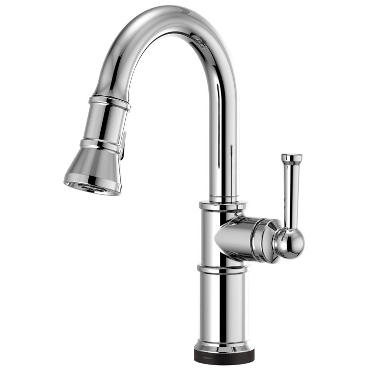 Prep Faucet Artesso SmartTouch Technology 1 Lever ADA Brilliance Luxe Gold Pull Down 2 Function Wand Aerated Stream/Spray 360 Degree Swivel - Frankwebs