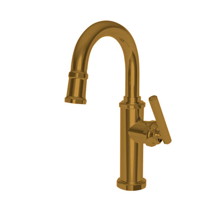 Bar Faucet Heaney 1 Lever ADA Midnight Chrome Pull Down Swivel Brass Spout Height 8-2/3 Inch 1.8 Gallons per Minute - Frankwebs