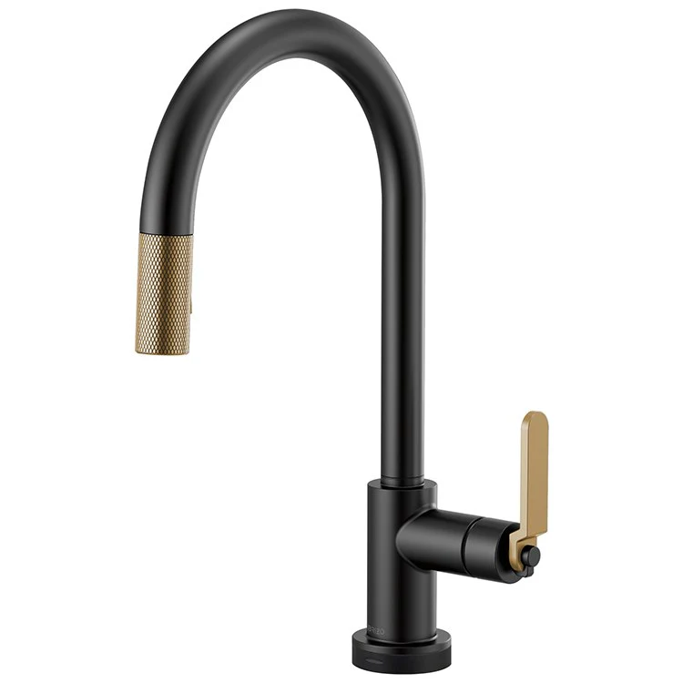 Litze Single Handle SmartTouch Pull Down Faucet with High-Arc Spout/Industrial Handle - Frankwebs