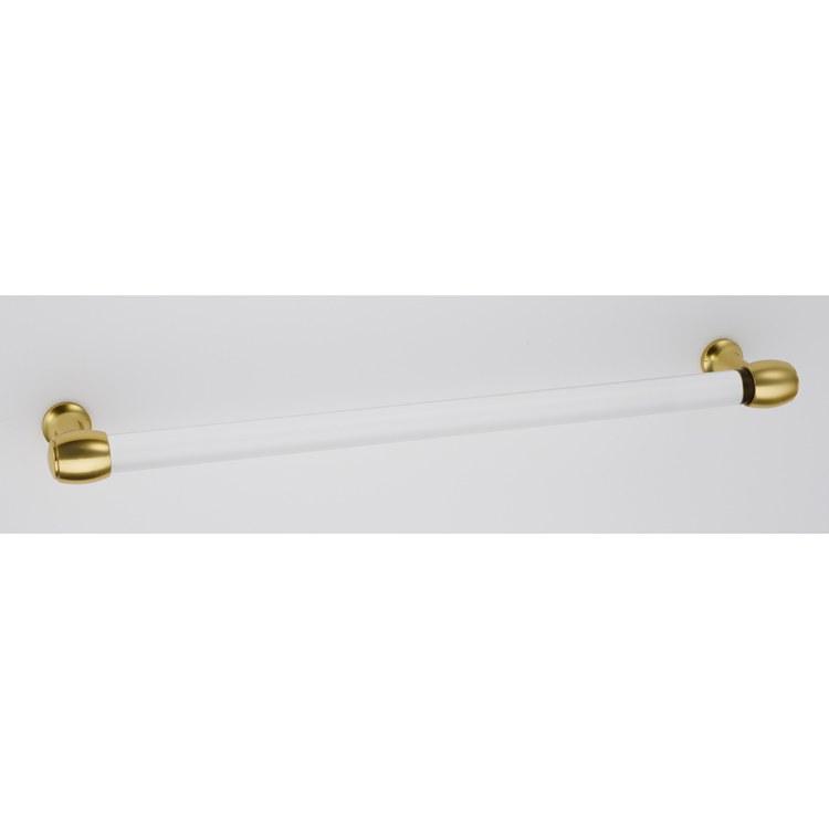 Pull Royale Acrylic Satin Brass 18 Inch 19-1/8 Inch 2-7/8 Inch - Frankwebs