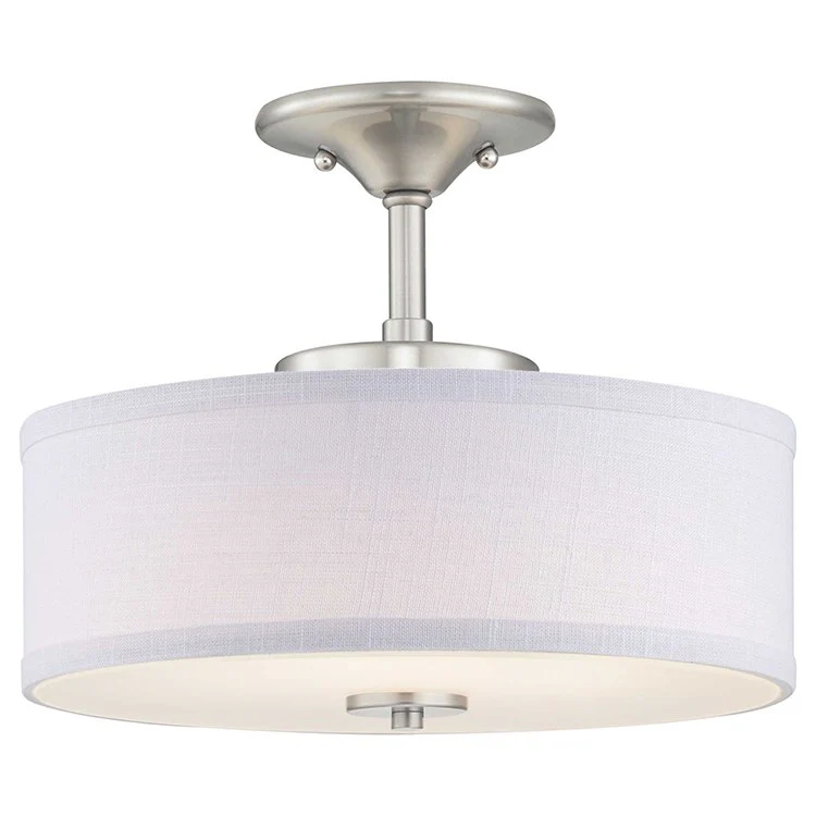 Inspire Single-Light LED Semi-Flush Mount Ceiling Fixture - Frankwebs