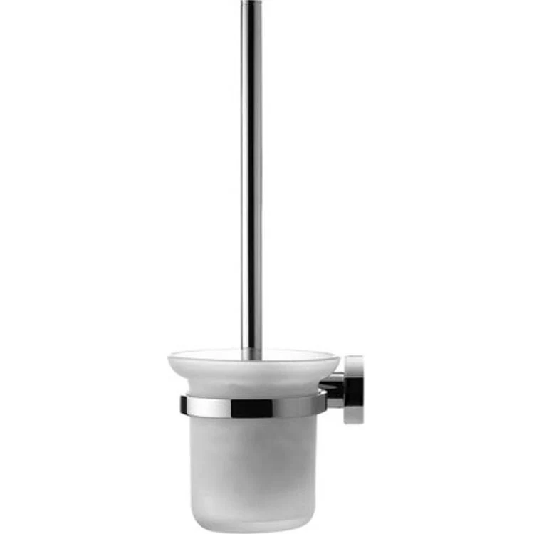 Toilet Brush Set D-Code Wall Mount Chrome 13-1/2 Inch - Frankwebs