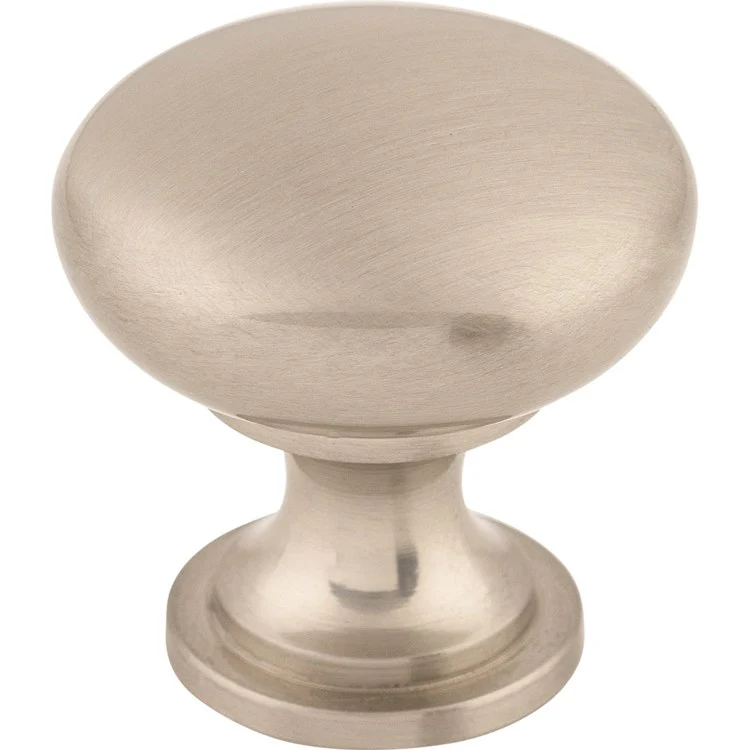 Knob Nouveau Hollow Round for Decorative Hardware Brushed Satin Nickel Zinc Alloy 1-3/16 Inch 1-3/16 Inch Extension - Frankwebs