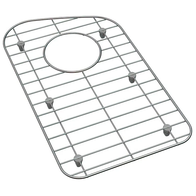 Sink Grid Dayton Bottom Grid 10 x 16.5 Inch Polished Stainless Steel for Fits Bowl Size 11x17-11/16 Inch Bowls with Rear Center Drain Opening - Frankwebs