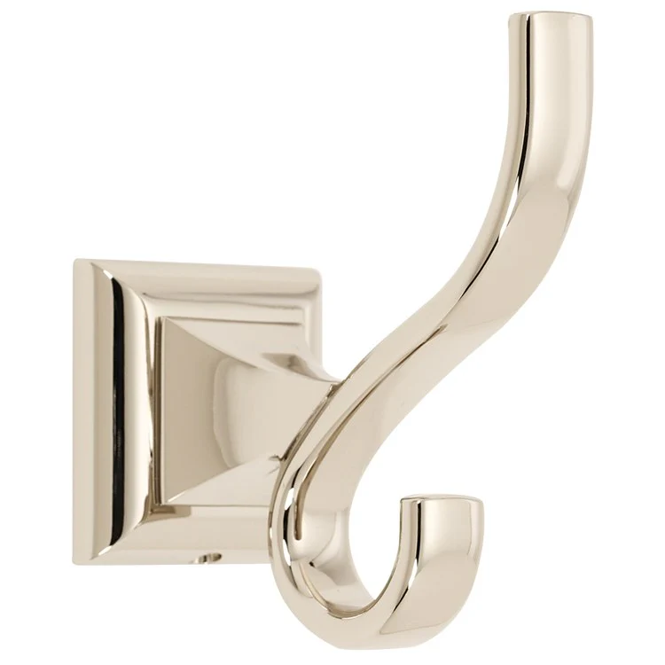 Robe Hook Manhattan Bath Universal Polished Nickel 4 Inch 3-3/8 Inch Wall Mount Brass - Frankwebs
