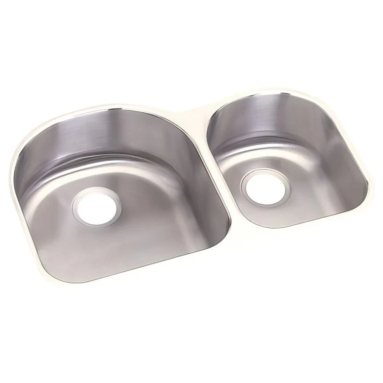 Kitchen Sink Dayton 31 x 20 Inch Double Bowl Offset 40/60 Right Soft Satin Undermount - Frankwebs