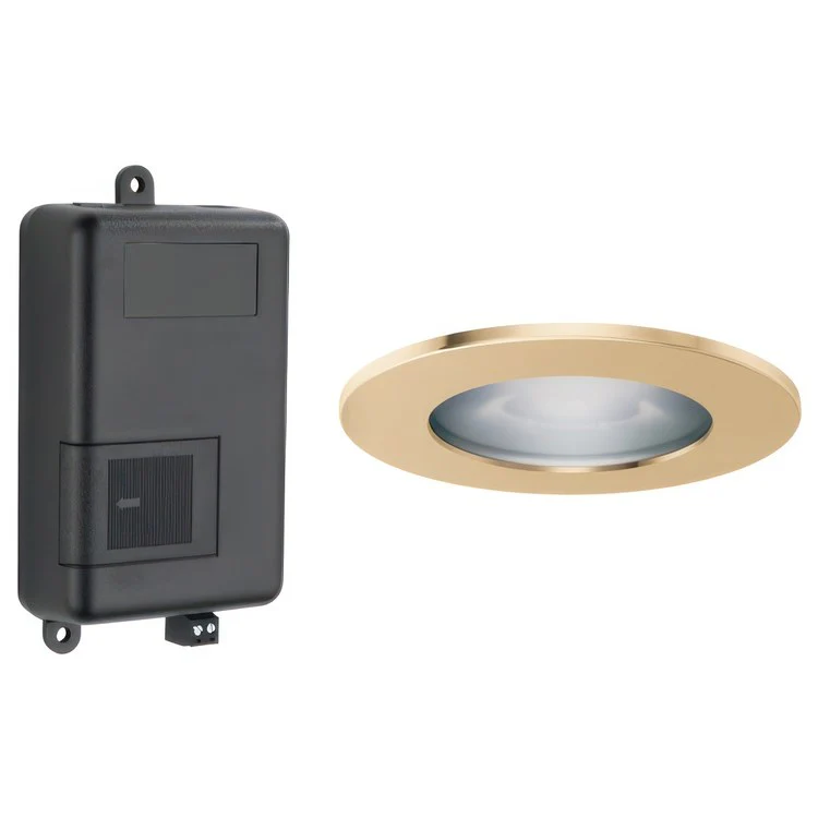 Light Module Mystix Lumicoat Polished Gold Choose From Colors Blue Green Pink Yellow Red Violet White Includes ChromaTherapy Module & LED Recessed Light Fixture with Finished Trim Ring - Frankwebs