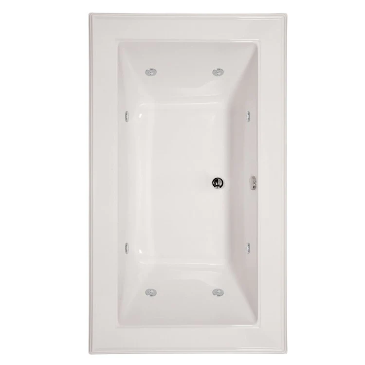 Combination Tub Designer Collection Angel 66 x 42 x 22 Inch Drop-In Center Drain Biscuit Rectangle - Frankwebs