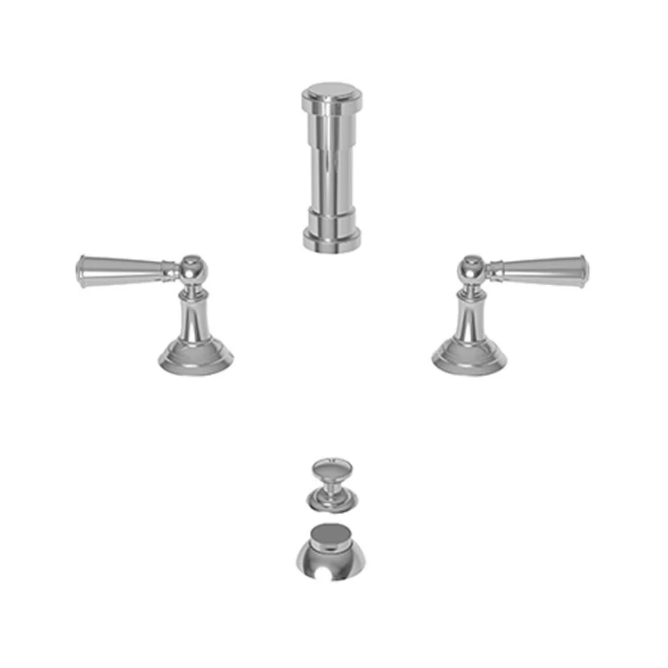 Bidet Faucet Aylesbury 8 to 16 Inch Spread 2 Lever ADA Satin Brass PVD - Frankwebs