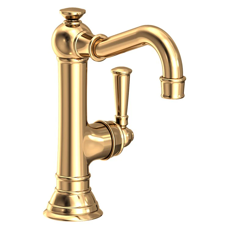 Lavatory Faucet Jacobean 1 Lever ADA Polished Brass Uncoated Living 1.2 Gallons per Minute Brass Spout Height 5-5/8 Inch - Frankwebs