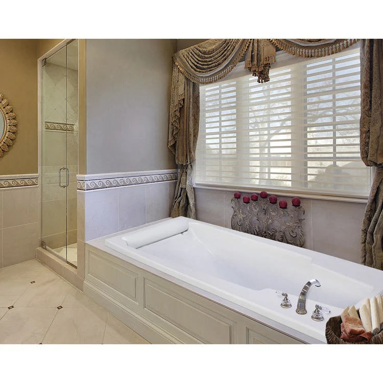 Soaking Tub Designer Collection Premier 72 x 36 Inch Drop-In Tub Only End Bone Acrylic - Frankwebs