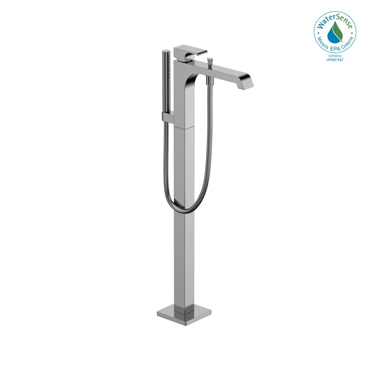 Tub Filler Trim GC Freestanding with Handshower 1 Lever Polished Chrome - Frankwebs