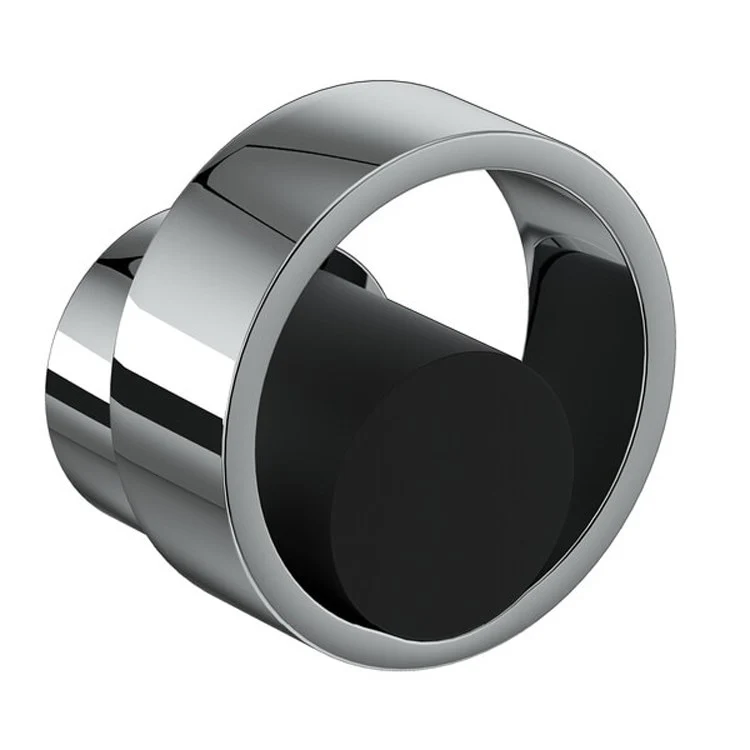 Volume Control Trim Eclissi with Diverter 1 Circular Handle Matte Black/Satin Nickel - Frankwebs