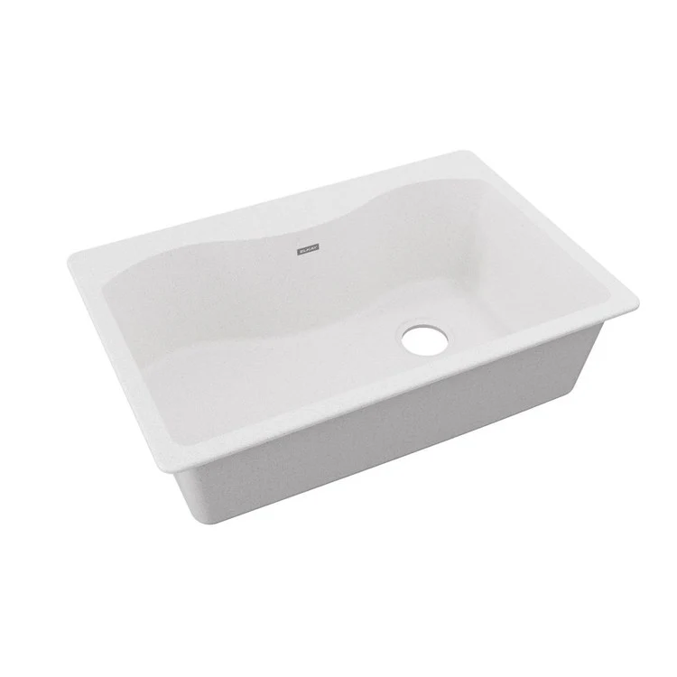 Kitchen Sink Quartz Classic 33 x 22 Inch Single Bowl Greystone Drop-In E-Granite 9-1/2 Inch - Frankwebs