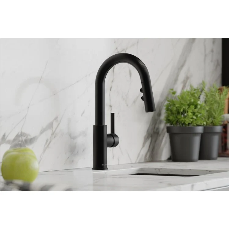 Bar Faucet Avado Deck Mount 1 Lever ADA Matte Black Spout Type Pull Down - Frankwebs