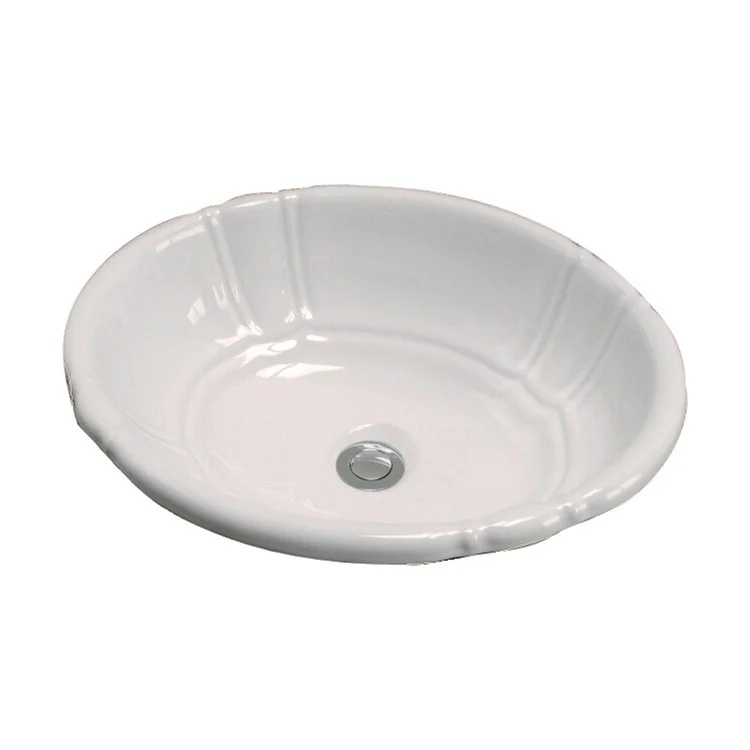 Lavatory Sink Lisbon Drop In 17-3/8 Inch Circle Bisque - Frankwebs