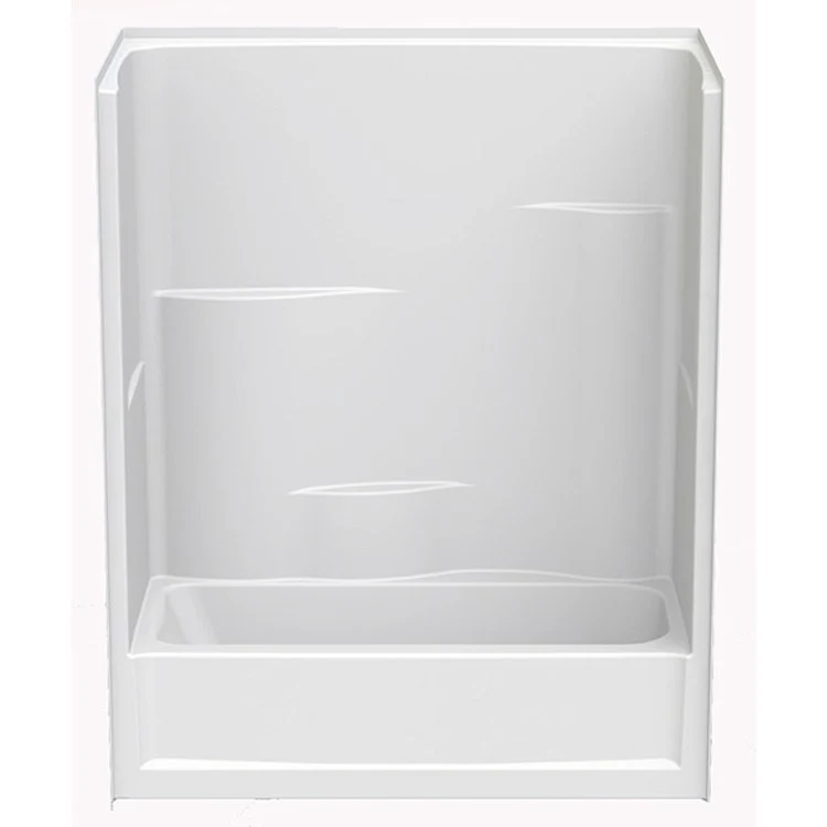 Tub and Shower Module Above Floor Rough Right Drain White 3 Shelves 34 Gallons 60 x 30 x 75 Inch - Frankwebs
