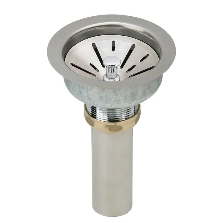 Grid Drain Kit 3-1/2 Inch Satin 1-1/2IN O.D.x4IN Stainless Steel - Frankwebs