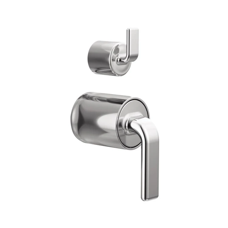 Handle Kit Allaria Zinc 2 Twist Lever Chrome ADA for Pressure Balance Valve with Integrated Diverter Trim - Frankwebs